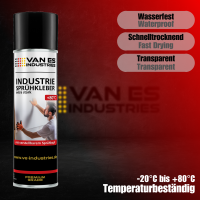 VAN ES INDUSTRIES Sprühkleber 500ml permanent haftend bis 80°C  für Polster, Schaumstoff, etc.