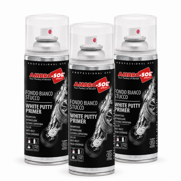 Spritzspachtel 3x 400ml Füller weiß Spachtel Lackierer Spraydosen