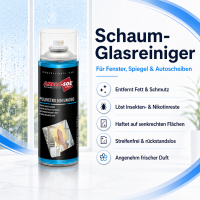 Schaum-Glasreiniger 400ml für Autoscheiben, Fenster...