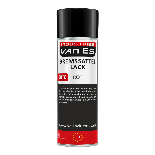 VAN ES INDUSTRIES 300°C BREMSSATTELFARBE  400 ml ROT - Farbe für Bremssättel und -trommeln