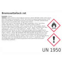 VAN ES INDUSTRIES 300°C BREMSSATTELFARBE  400 ml ROT - Farbe für Bremssättel und -trommeln