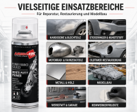 Spritzspachtel 6 x 400ml weiß Spritzfüller Grundierung